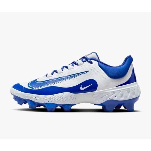 Nike Alpha Huarache Elite 4 Low MCS Mens Size 7.5 Baseball Royal Blue FD6255-106 - Picture 1 of 8